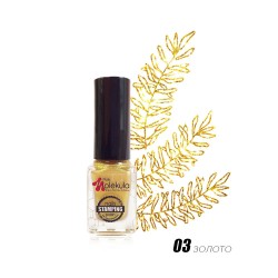 ESMALTE STAMPING  02   GOLD   MOLEKULA    6 ML